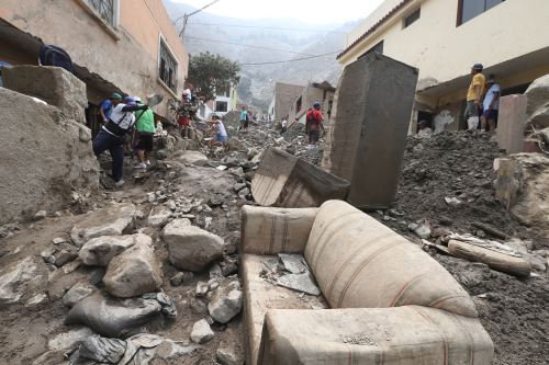 Los huaicos son uno de los desastres naturales más frecuentes en nuestro país y se presentan en temporada de lluvias, provocando daños personales y materiales de diversa magnitud.  Foto: ANDINA/Vidal Tarqui