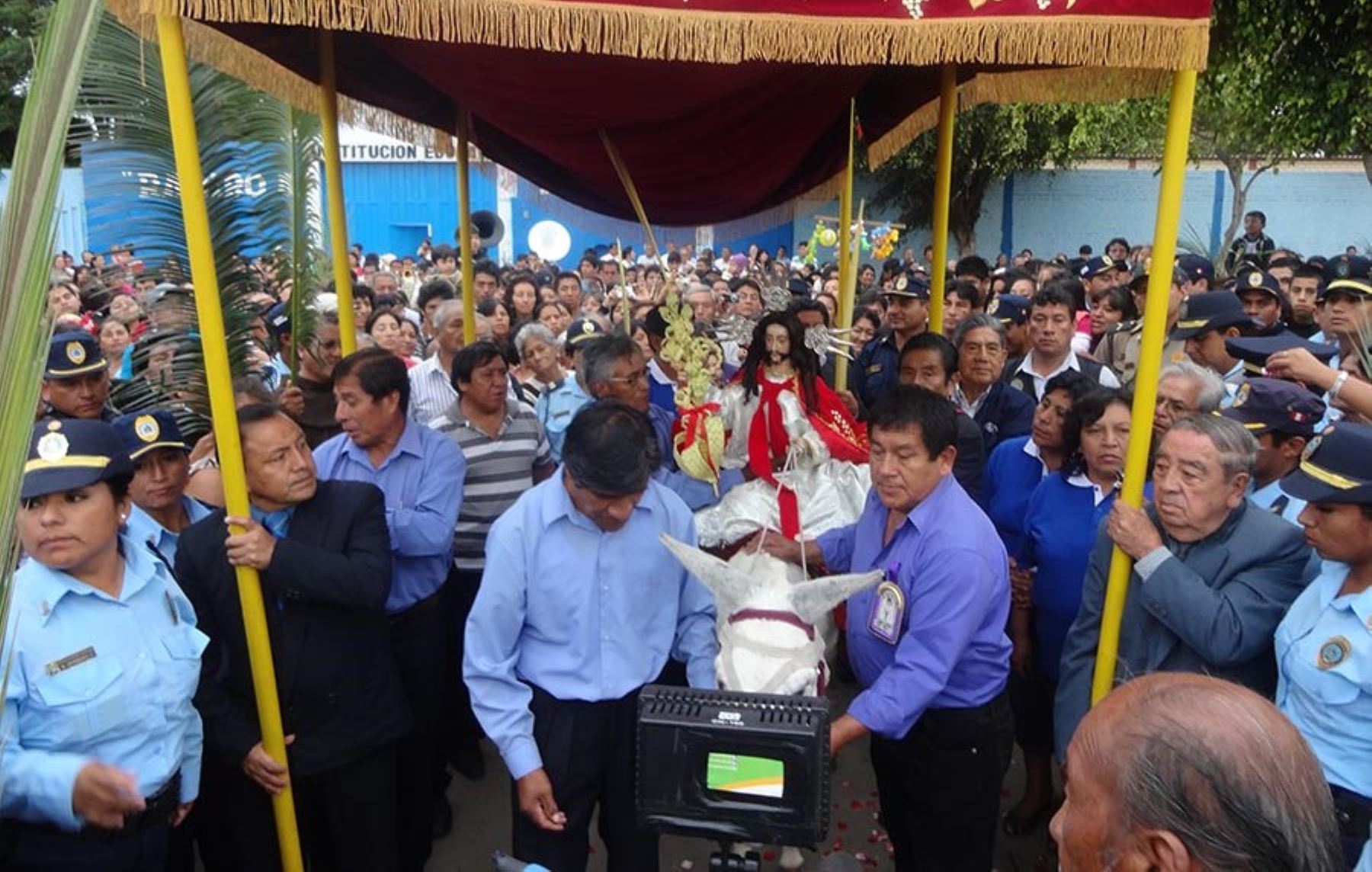 En la Semana Santa que se celebra en el distrito de Moche se escenifican varios rituales religiosos y se prepara la sopa teóloga. ANDINA/Difusión