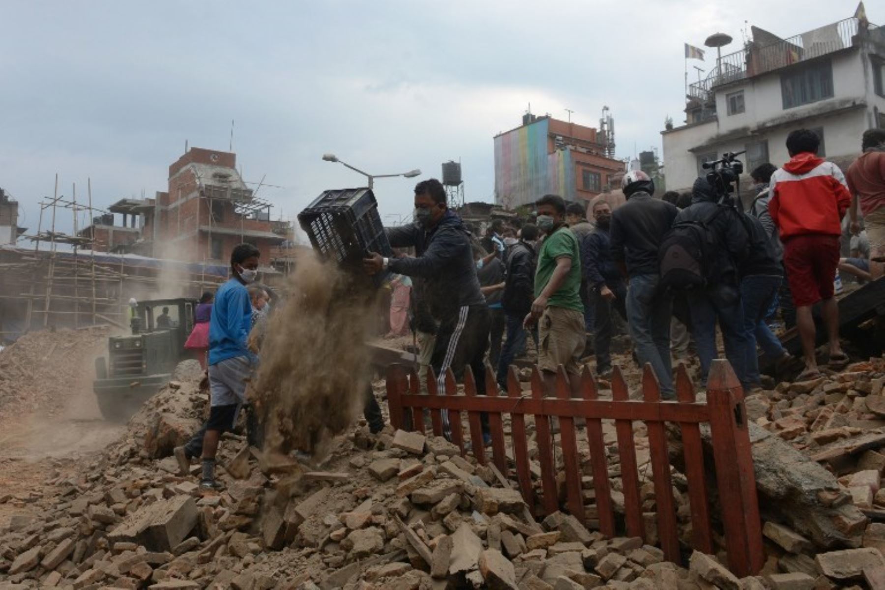 Katmandú fue la más afectada por terremoto. Foto: AFP.