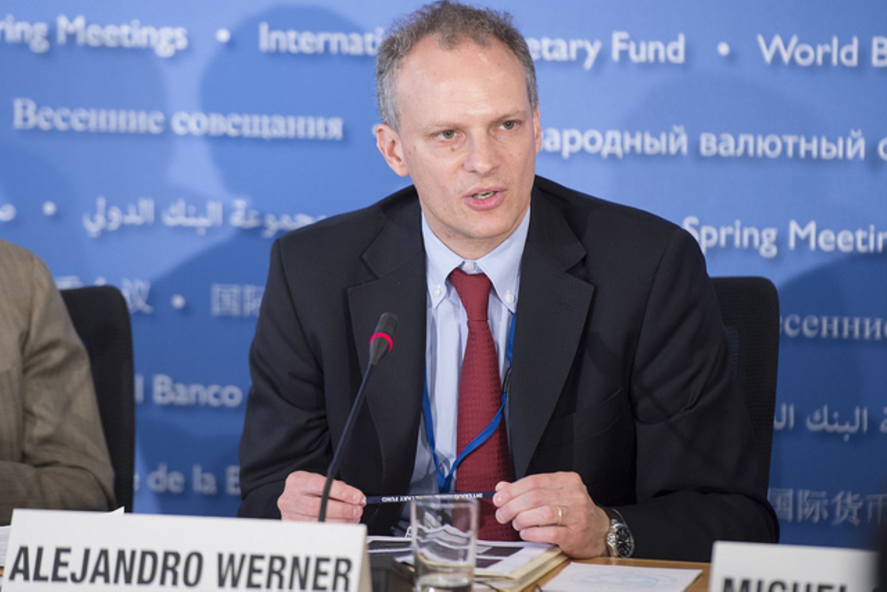 Director del Departamento del Hemisferio Occidental del FMI, Alejandro Werner. Foto: FMI.