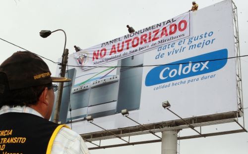 Minam destaca avance en proyecto de ley sobre contaminación visual por publicidad exterior. ANDINA/archivo