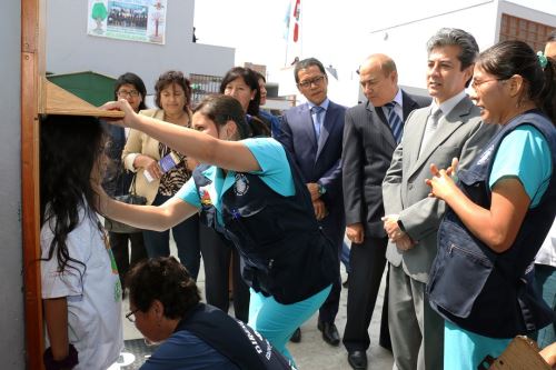 Viceministro de Salud Pública, Percy Minaya, lanza Plan de Salud Escolar en colegios del Callao.
