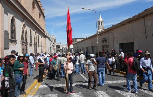 El 30 % de paquetes turísticos a Arequipa fue cancelado por protestas. ANDINA/archivo