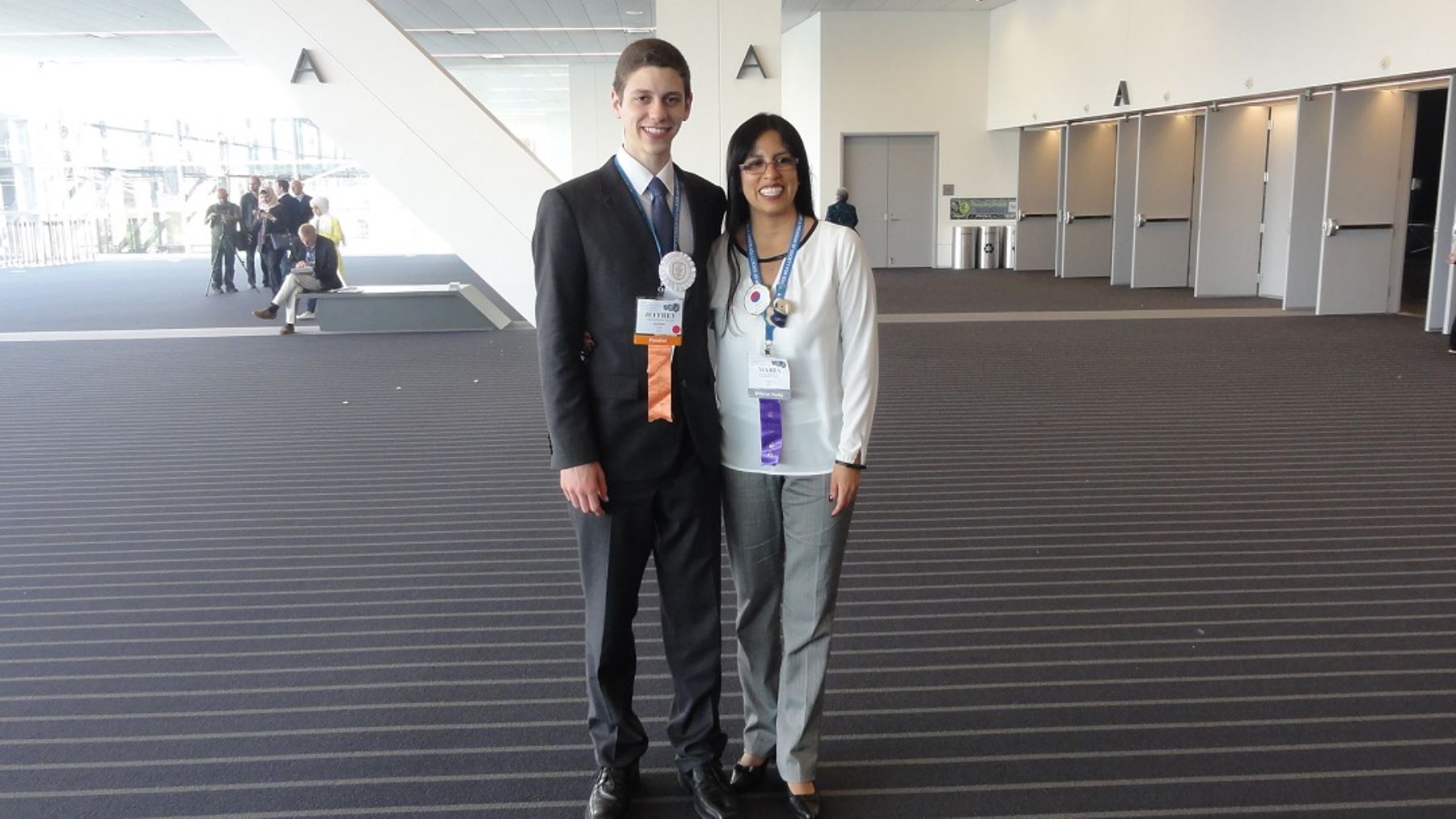 Jeffrey Nathan Freidenson Béjar, estudiante peruano que ocupó el tercer lugar en la feria Intel ISEF 2015 considerada la más importante del mundo.