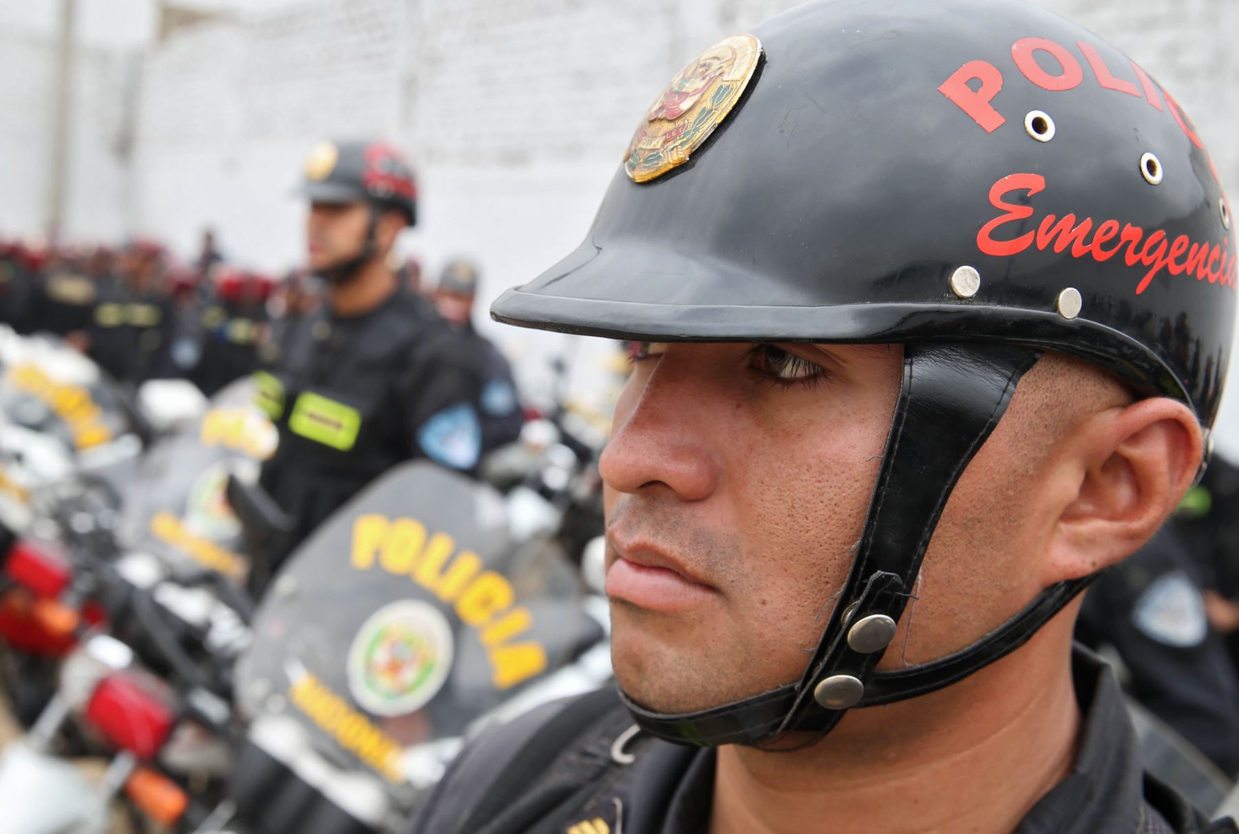 Fortalecen seguridad ciudadana en San Juan de Lurigancho con 400 policías y 200 motos desplegados por Región Policial Lima. ANDINA/Oscar Farje