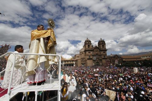 La pandemia de coronavirus obliga a Cusco a suspender tradicional ceremonia del Corpus Christi. ANDINA/Percy Hurtado Santillán