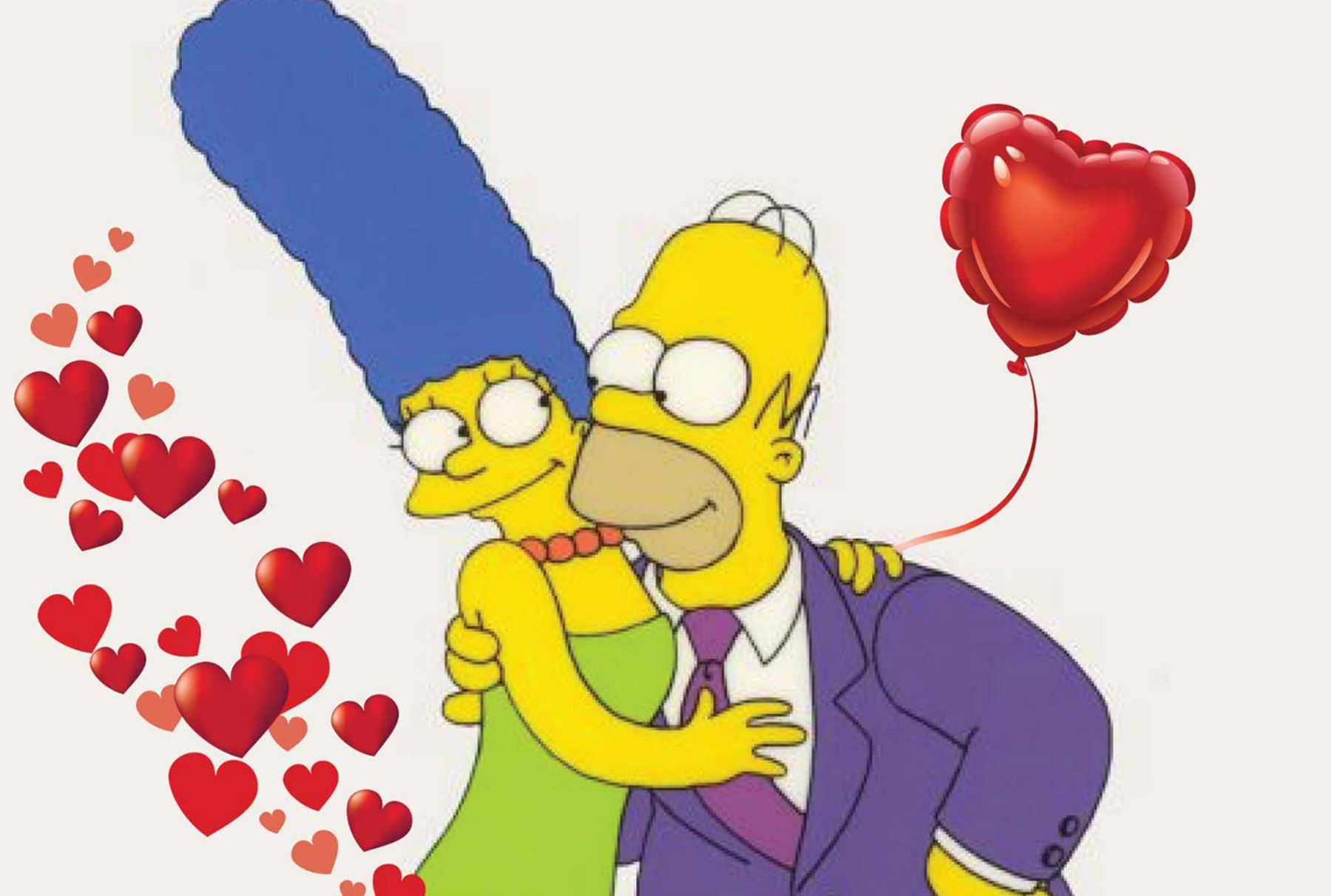 Foto: Marge y Homer Simpson