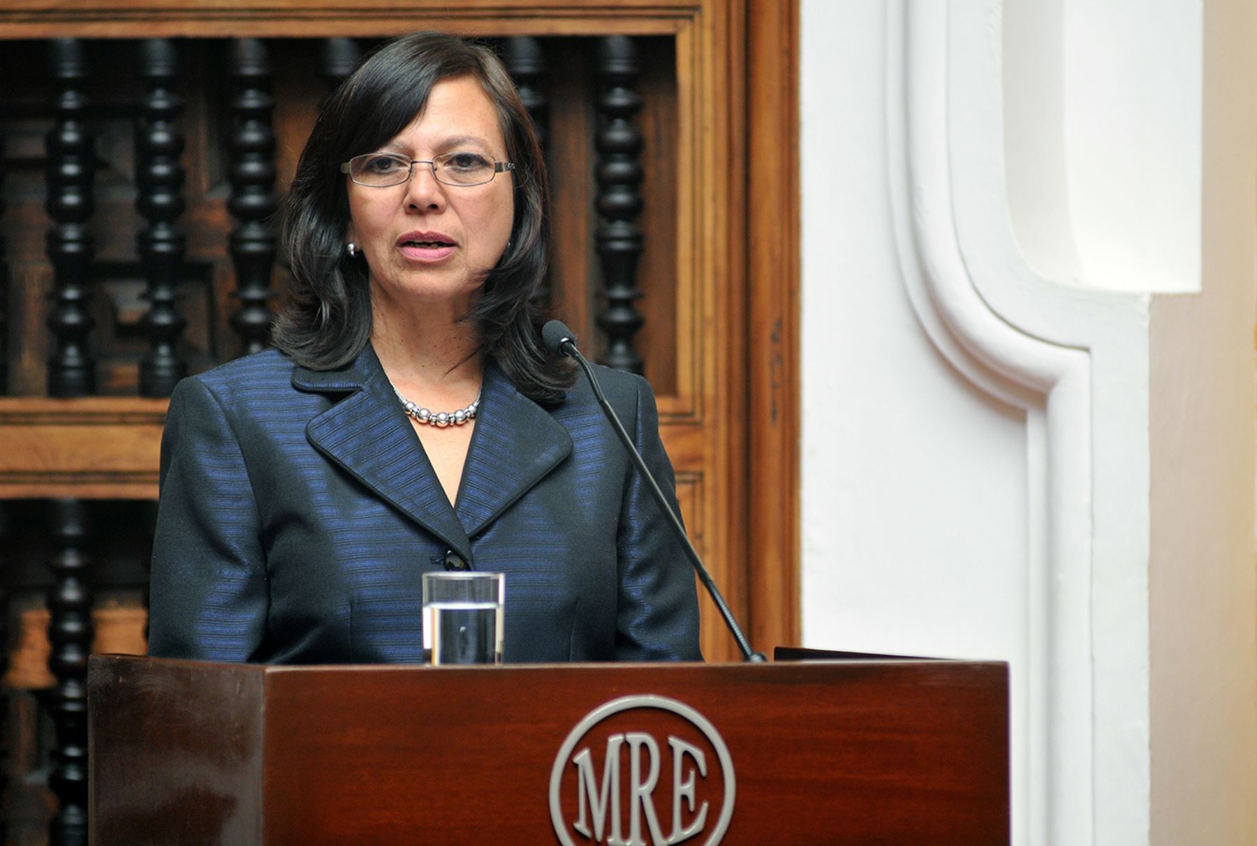 Canciller Ana María Sánchez.