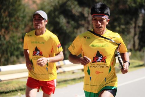 Los Nuevos Chasquis del Perú 2015 arribaron a Pilpichaca tras recorrer 100 Km. Foto: ANDINA/Difusión.