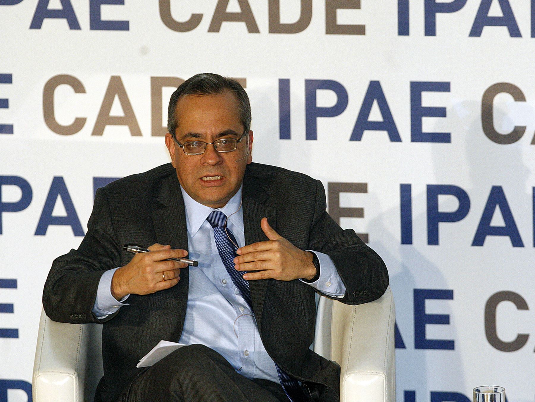 LIMA,PERÚ-JUNIO 18.Ministro de Educación, Jaime Saavedra en Cade-Ipae..Foto:ANDINA/Héctor Vinces.
