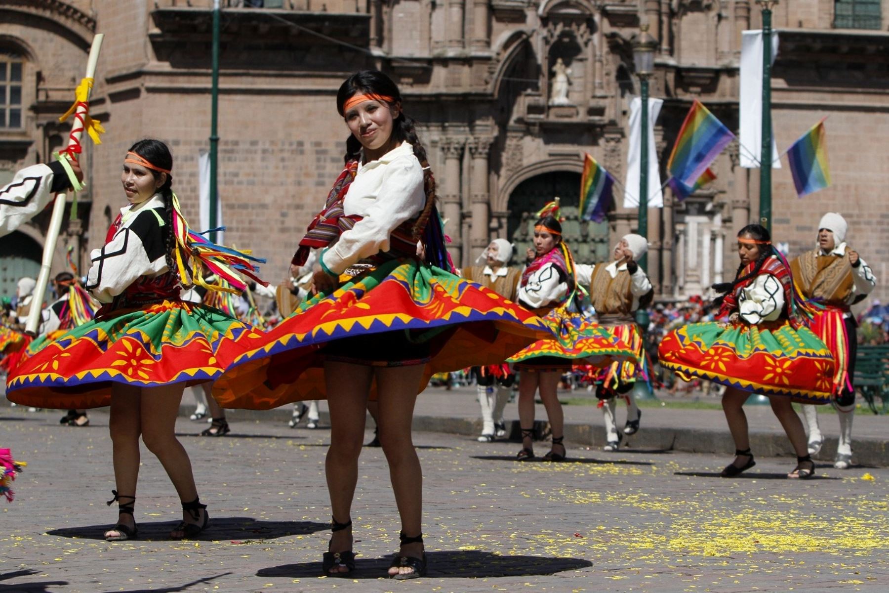 Inti Raymi se lleva a cabo en la ciudad del Cusco en su mes jubilar. 