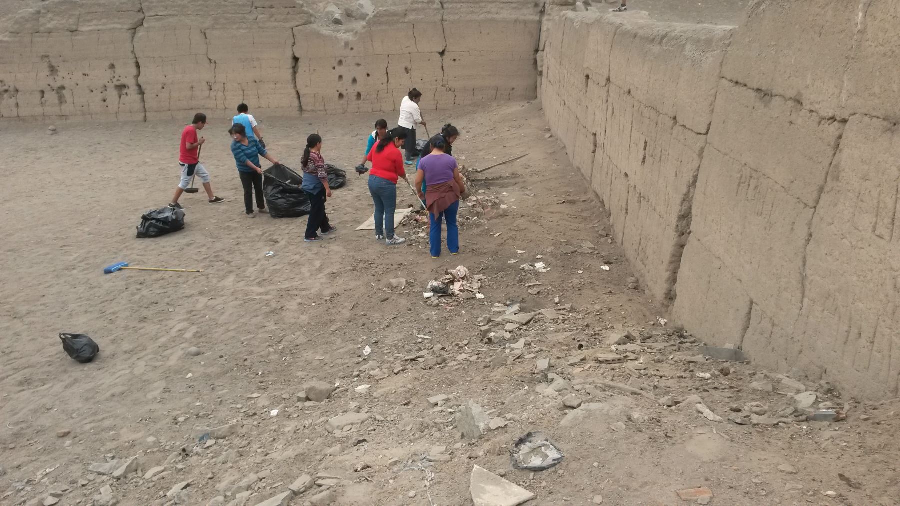 Vecinos y autoridades cuidan patrimonio arqueológico de Puruchuco. Foto: Andina/Difusión