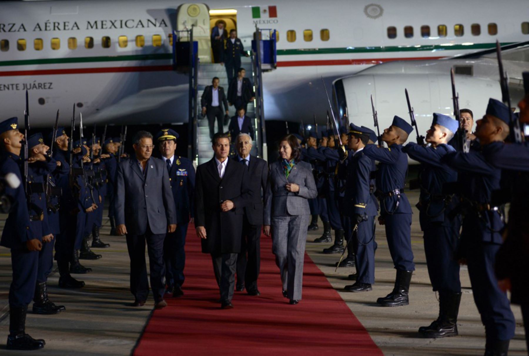 Presidente de México, Enrique Peña Nieto, arriba a Perú / Fuente Presidencia de México