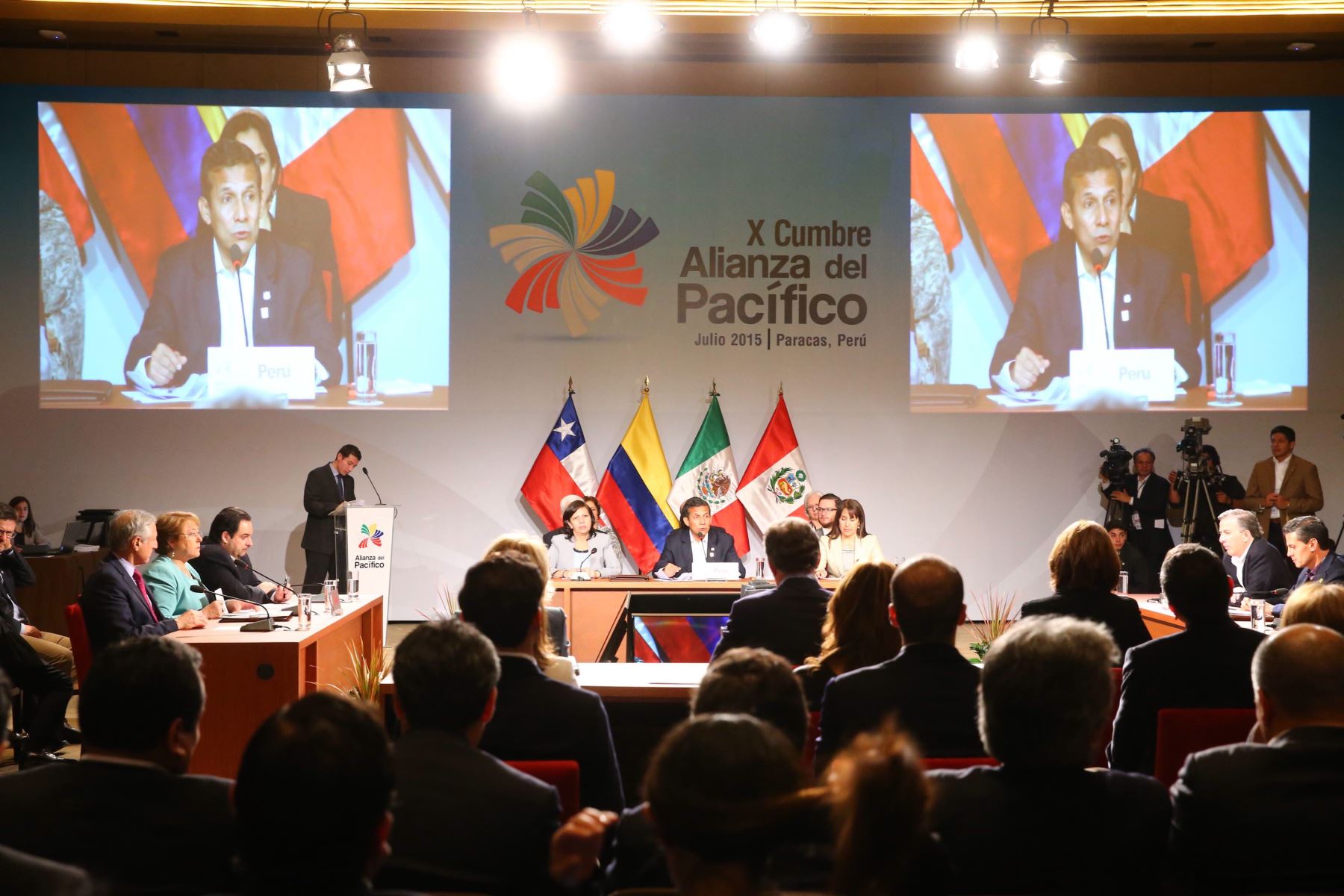 Inauguración de la X Cumbre de la Alianza del Pacífico con los presidentes de Perú, México, Colombia y Chile en la ciudad de Paracas.Foto: ANDINA/Prensa Presidencia