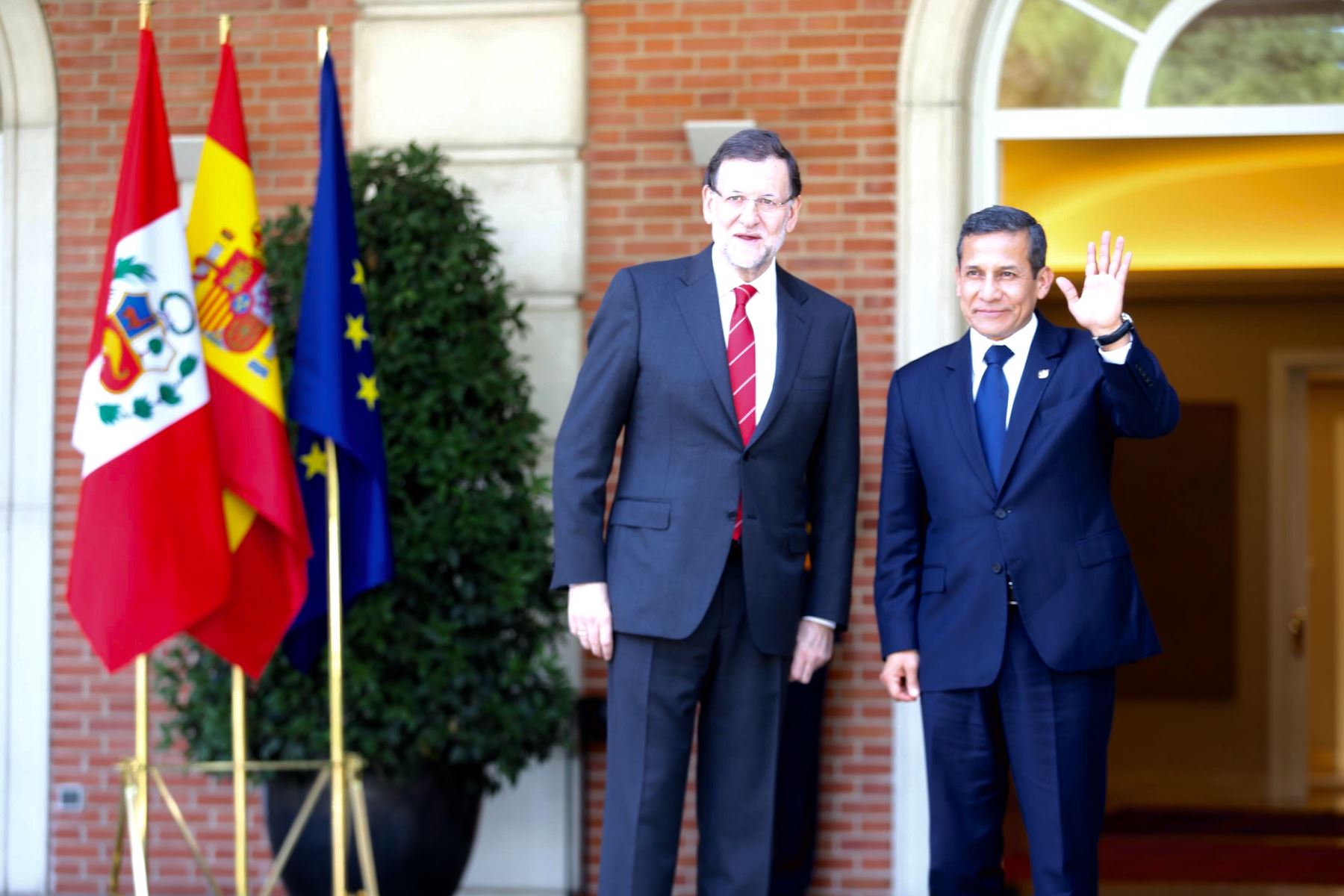 Presidente del Gobierno de España Mariano Rajoy y presidente Ollanta Humala Foto: Prensa Presidencia.