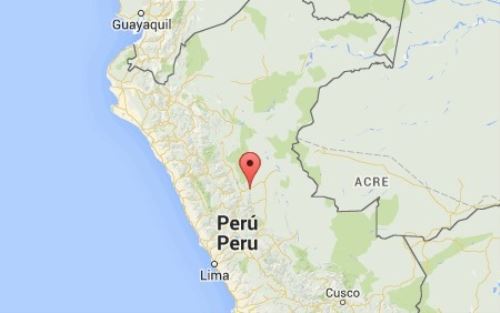 Epicentro del sismo de magnitud 4.0 registrado hoy viernes 3 de mayo se localizó cerca de Aguaytía, en Ucayali. ANDINA/Difusión