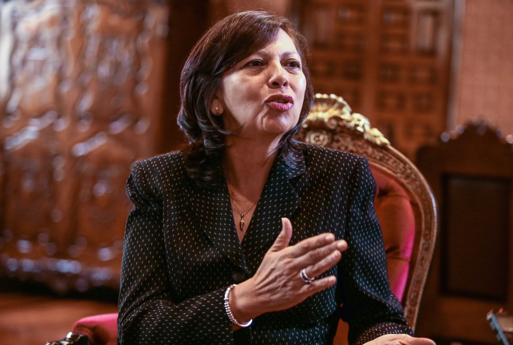 Canciller Ana María Sánchez.