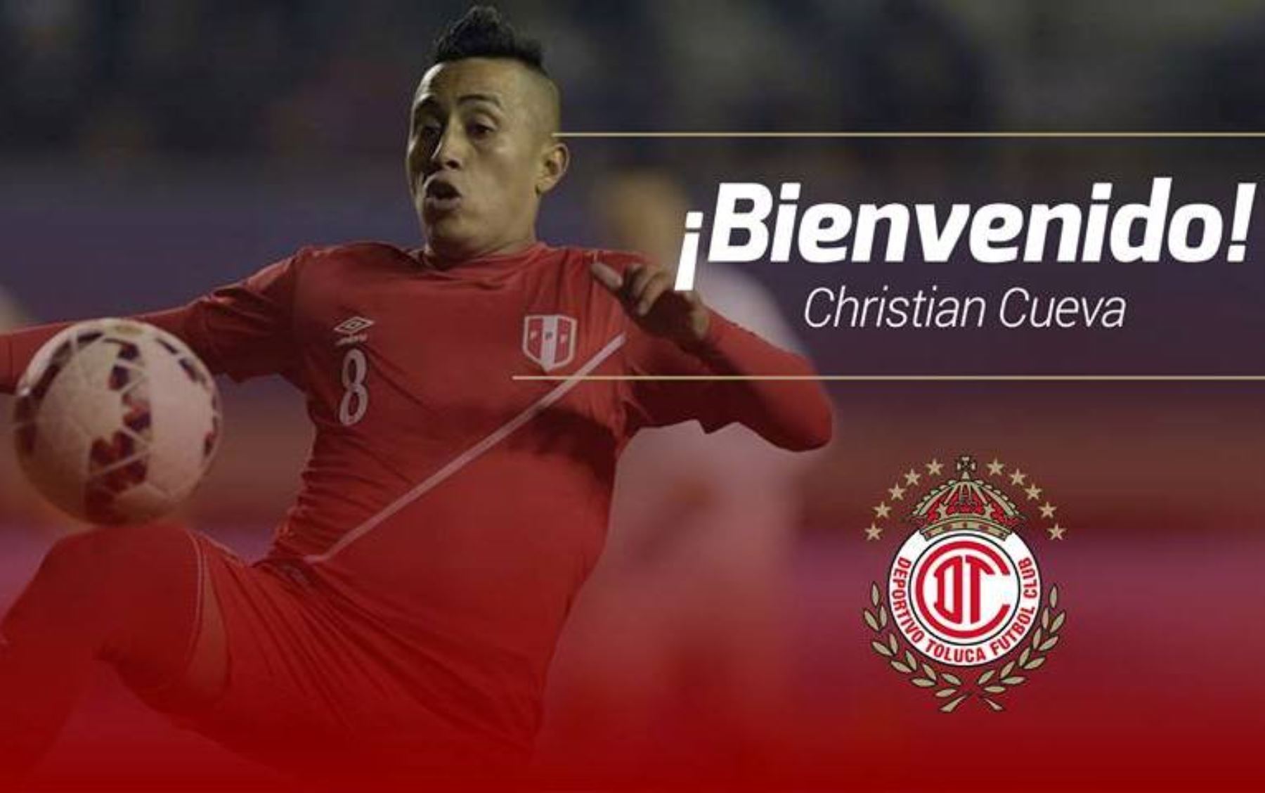 Christian Cueva llega procedente de Alianza Lima.