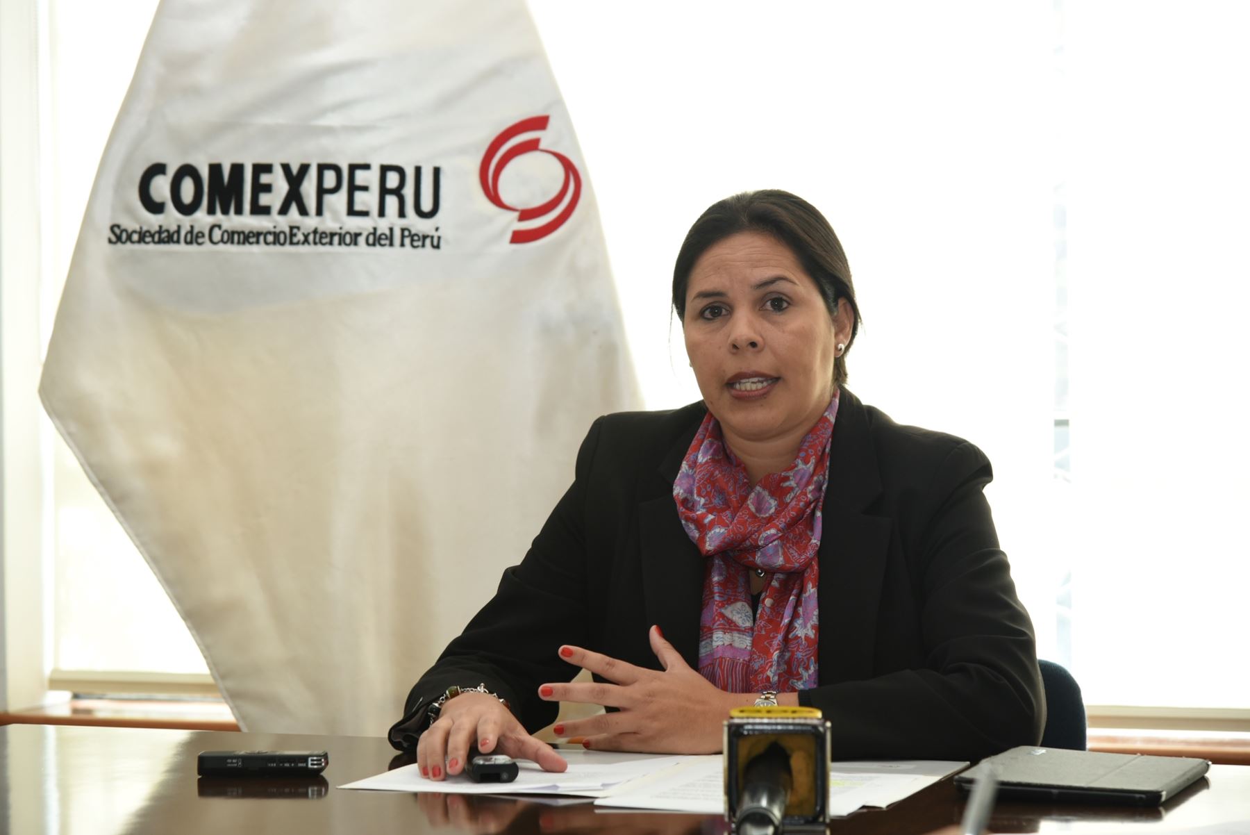 Gerente general de Comex Perú, Jessica Luna.Foto:  ANDINA/Difusión.