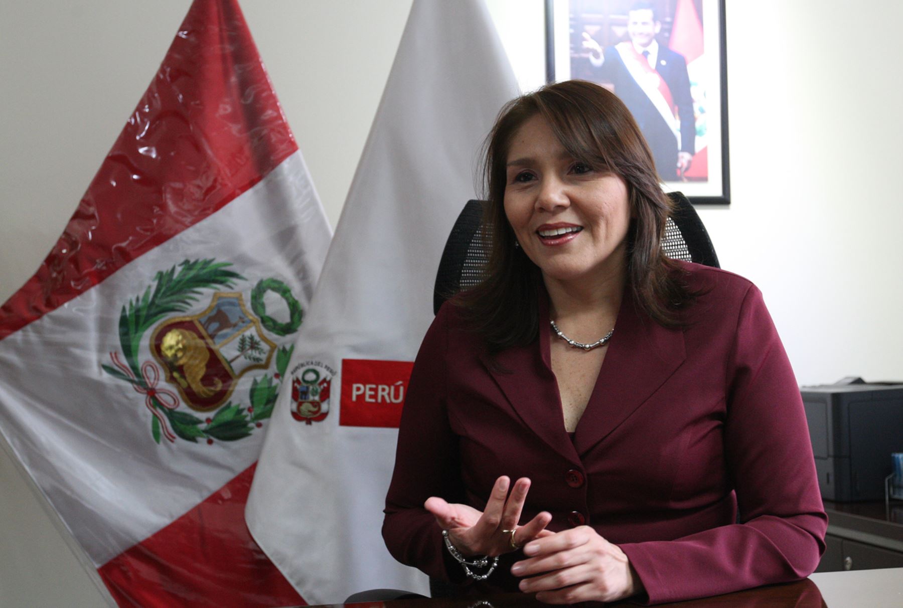 LIMA,PERÚ-JULIO 24.Ministra de Inclusión Social Paola Bustamante.Foto:ANDINA/Héctor Vinces.