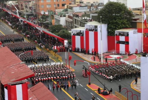 LIMA,PERÚ-JULIO 29.Desfile Cívico-Militar en la Av Brasil.Foto: ANDINA/ Oscar Farje