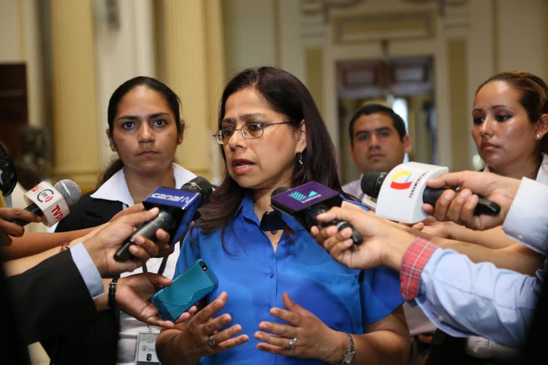 Ministra de la Mujer y Poblaciones Vulnerables, Marcela Huaita Alegre. Foto: ANDINA/Difusión.