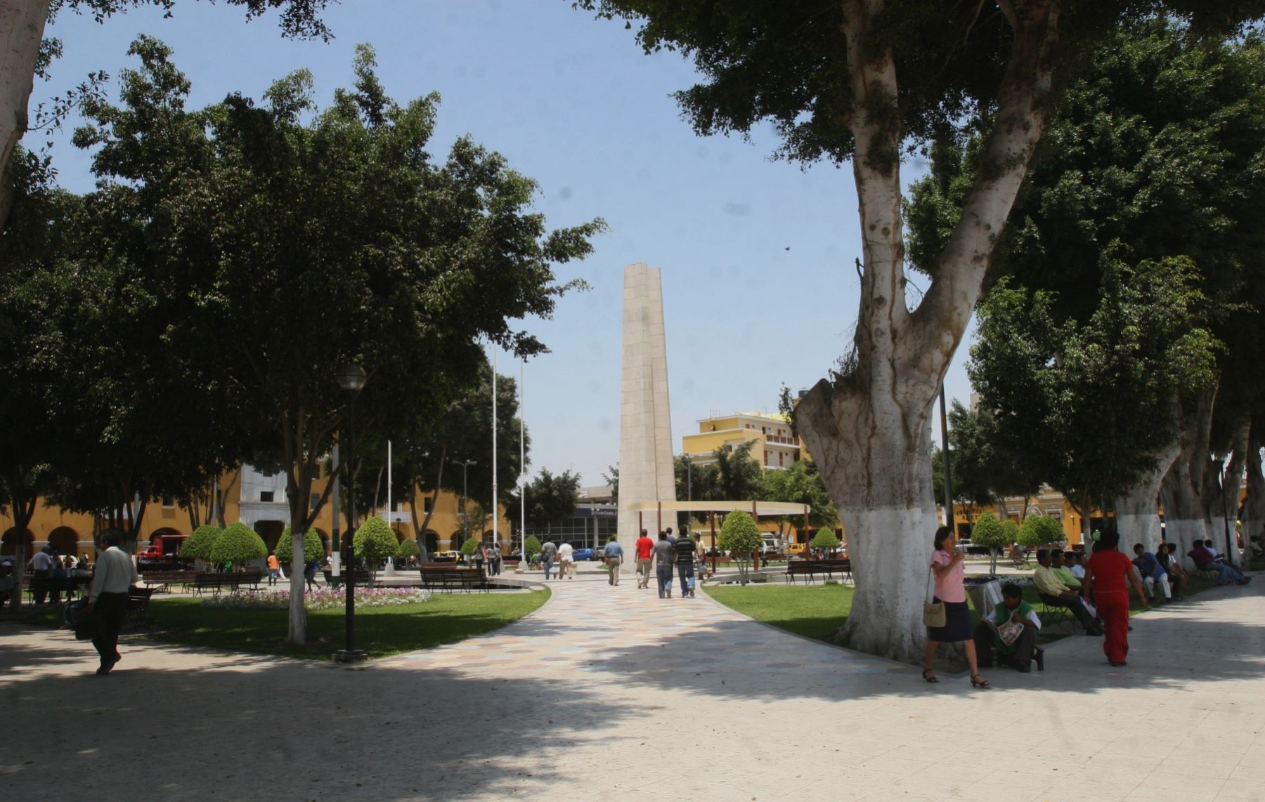 Vista de la Plaza de Armas de la ciudad de Nasca. ANDINA/Archivo
