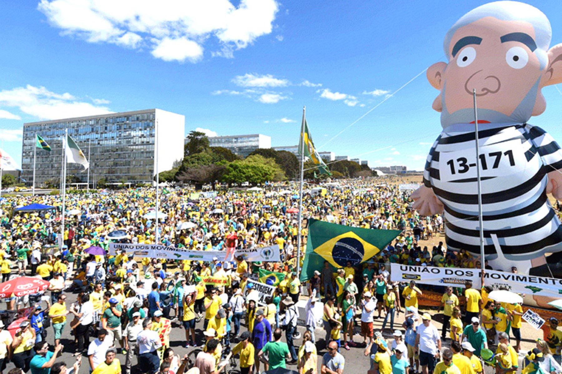Protestas en Brasil. AFP