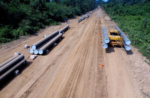Tuberías del Gasoducto Sur Peruano. ANDINA/Difusión