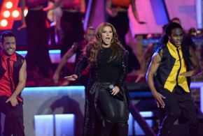 Everybody to dance! Olga Tañón will be in Lima in april 2027! Photo: AFP.