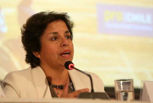 Ministra de minería de Chile, Aurora Williams. ANDINA/Oscar Farje