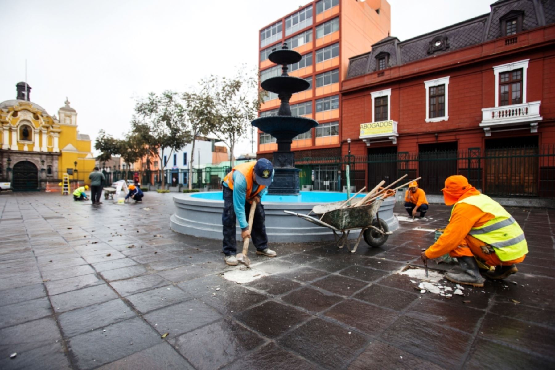 Municipalidad de Lima inició recuperación integral del parque Universitario. Foto: ANDINA/Difusión.