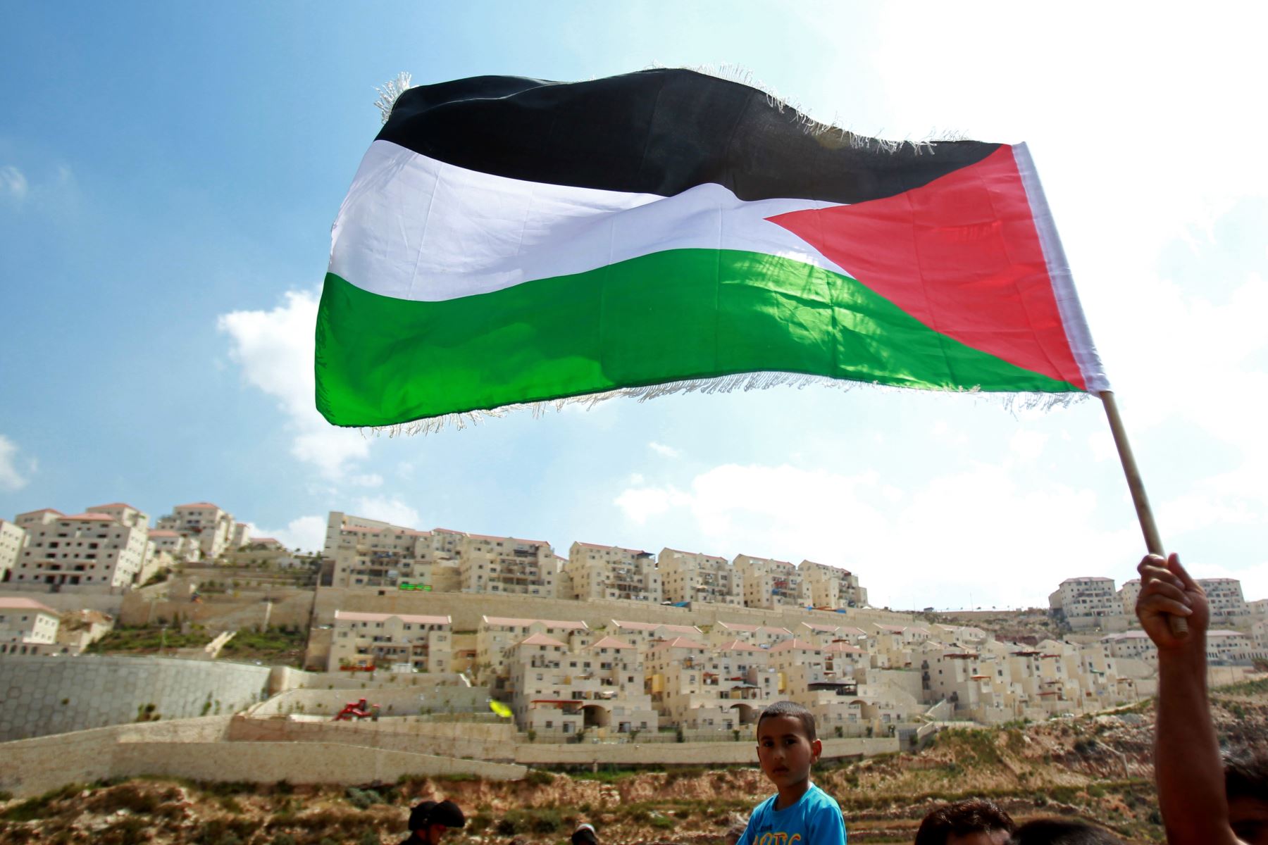 Bandera palestina (imagen referencial). Foto: AFP