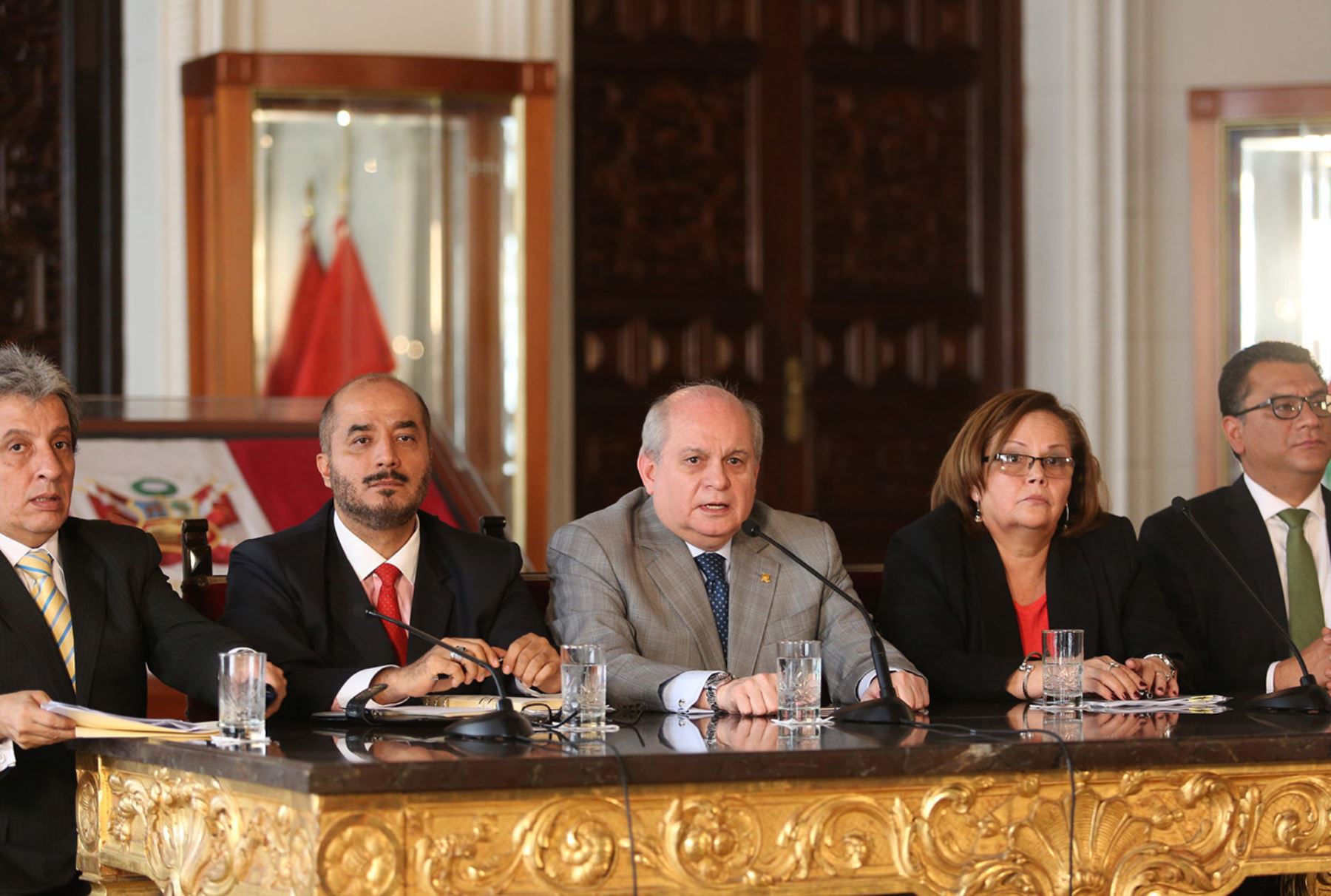 Presidente del Consejo Ministros, Pedro Cateriano Bellido, en conferencia de prensa del Consejo de Ministros N° 344