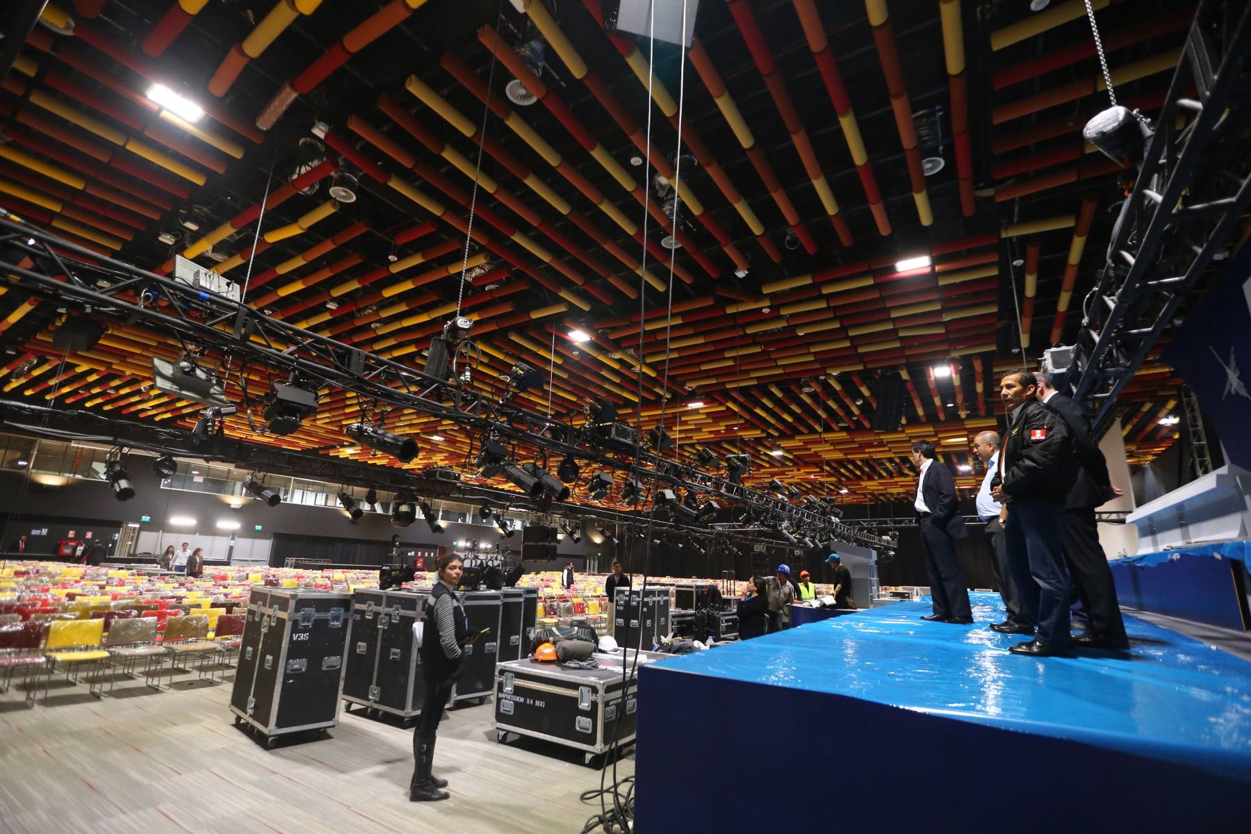 Presidente Ollanta Humala  inspeccionó el centro de convenciones: ANDINA/Prensa Presidencia