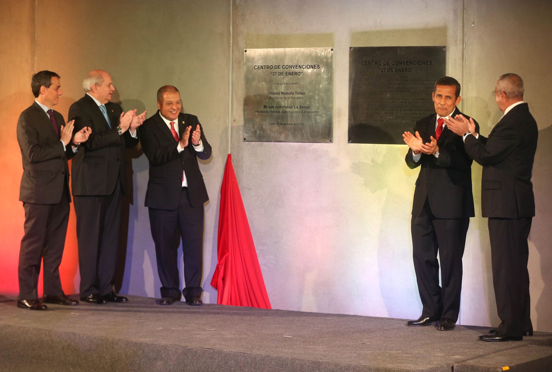 LIMA.PERÚ-OCTUBRE 01. Inauguración del Centro de Convenciones de Lima oto: ANDINA/Vidal Tarqui
