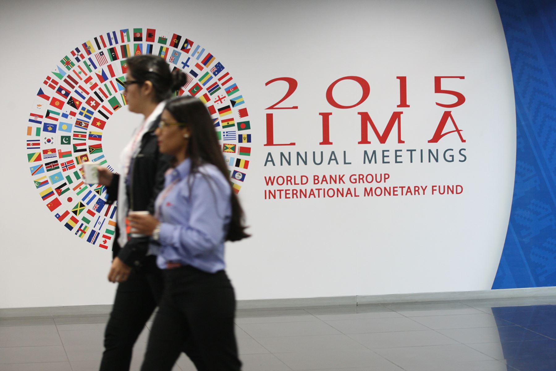 LIMA, PERÚ - OCTUBRE 06. Reuniones Anuales del Banco Mundial y Fondo Monetario Internacional.

Foto: ANDINA/Juan Carlos Guzmán Negrini.