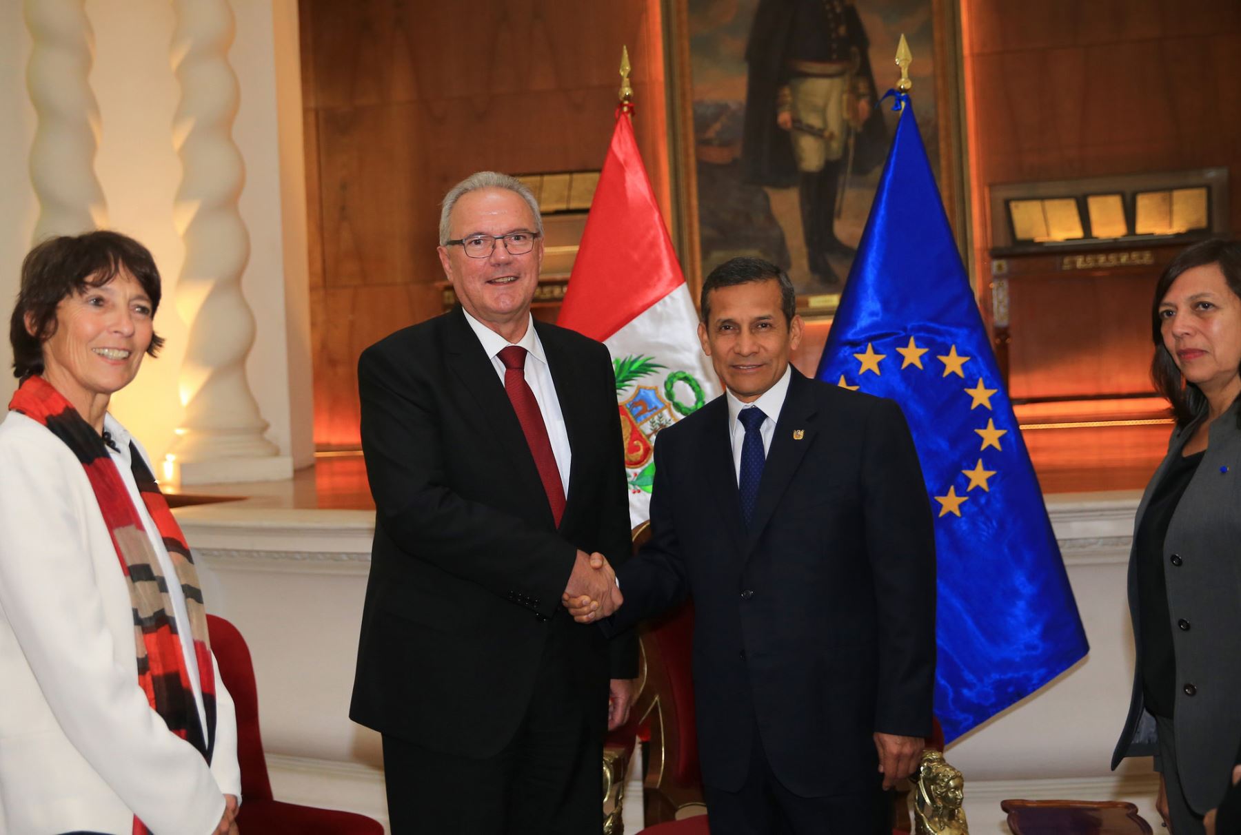 Reunión con el Comisario de Cooperación Internacional y Desarrollo de la UE, Neven Mimica, sostuvo el presidente Ollanta Humala en Palacio de Gobierno