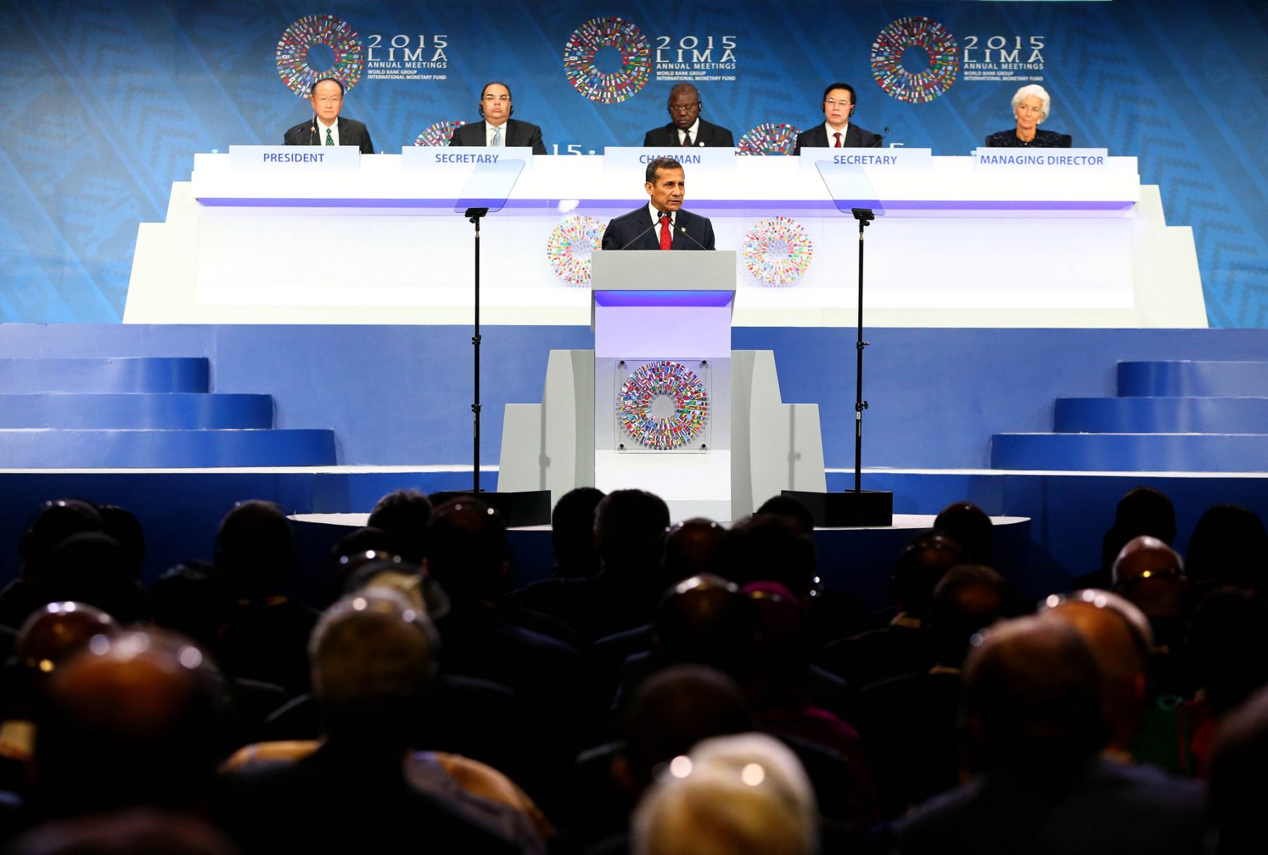 Apertura de la Plenaria de la Junta de Gobernadores del BM y el FMI fue encabezada por el presidente Ollanta Humala