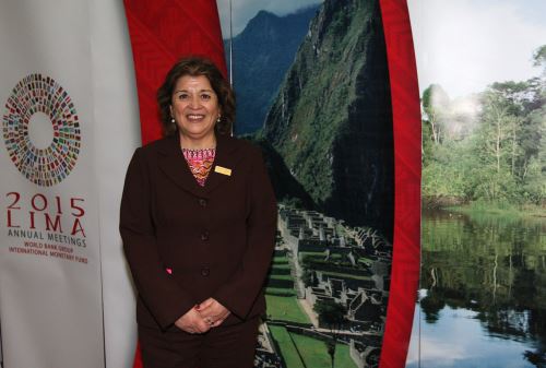 Viceministra de Hacienda, Betty Sotelo Bazán. ANDINA/Héctor Vinces