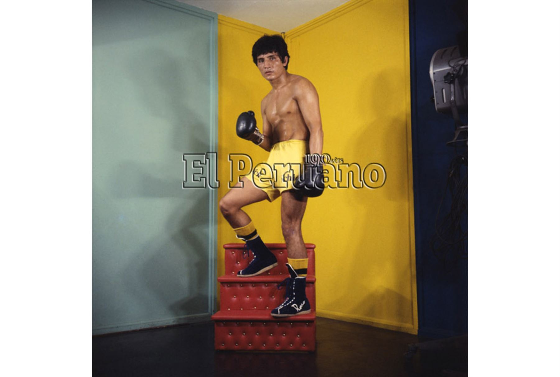 Lima - abril 1983 / Boxeador Fernando Rocco. Foto: ANDINA/ Archivo Histórico El Peruano.