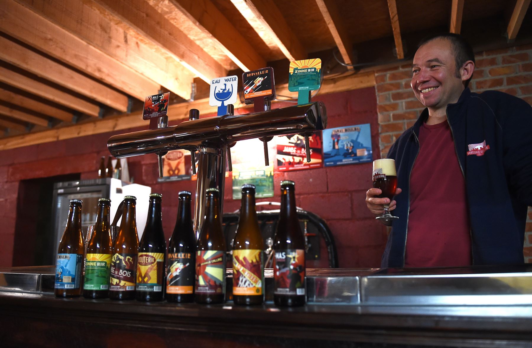 "Hacia seis, siete años, éramos 120, ahora 168", se ufanó el presidente de las cerveceras belgas, Jean-Louis van de Perre. Foto: AFP