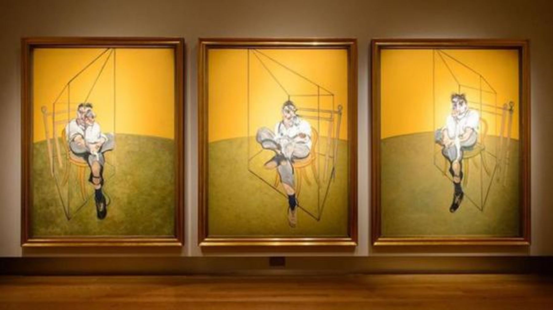 3- Francis Bacon, "Tres estudios de Lucian Freud", tríptico vendido por 142,4 millones de dólares el 12 de noviembre de 2013 en Christie