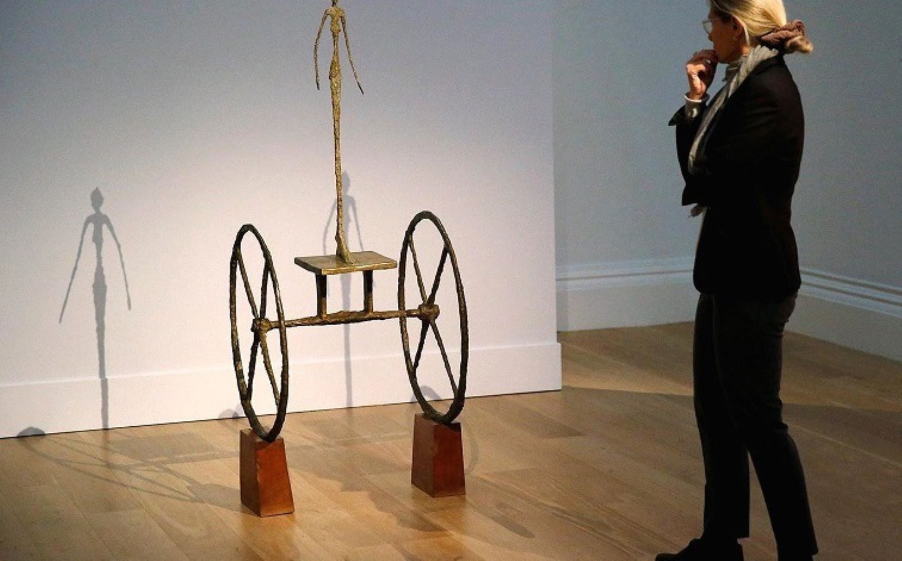 10- Alberto Giacometti, "Carro", escultura vendida en 100,96 millones de dólares el 4 de noviembre de 2014 en Sotheby