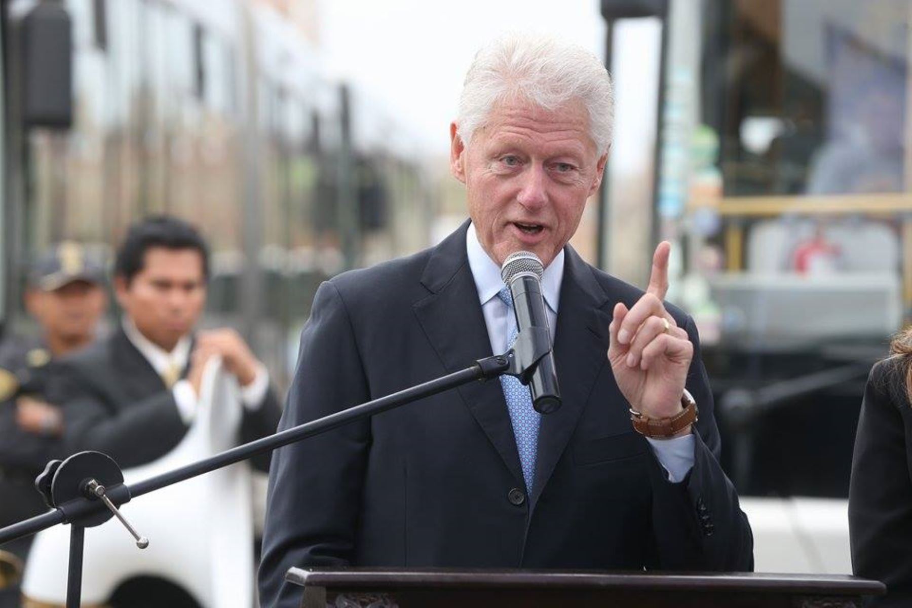 Foto del expresidente estadounidense Bill Clinton durante una visita el Perú, en 2015. Foto: ANDINA/Archivo