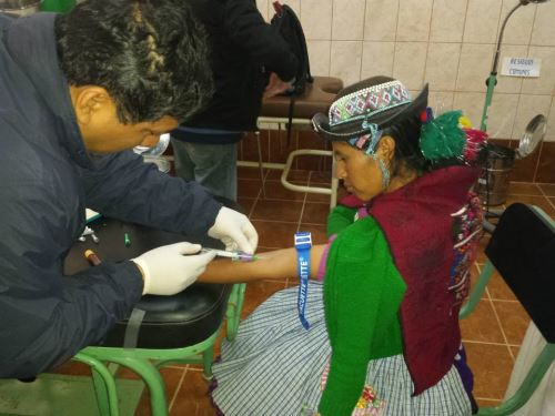 Mujer de Huancavelica participó en estudio del Instituto Nacional de Salud. Foto: Difusión