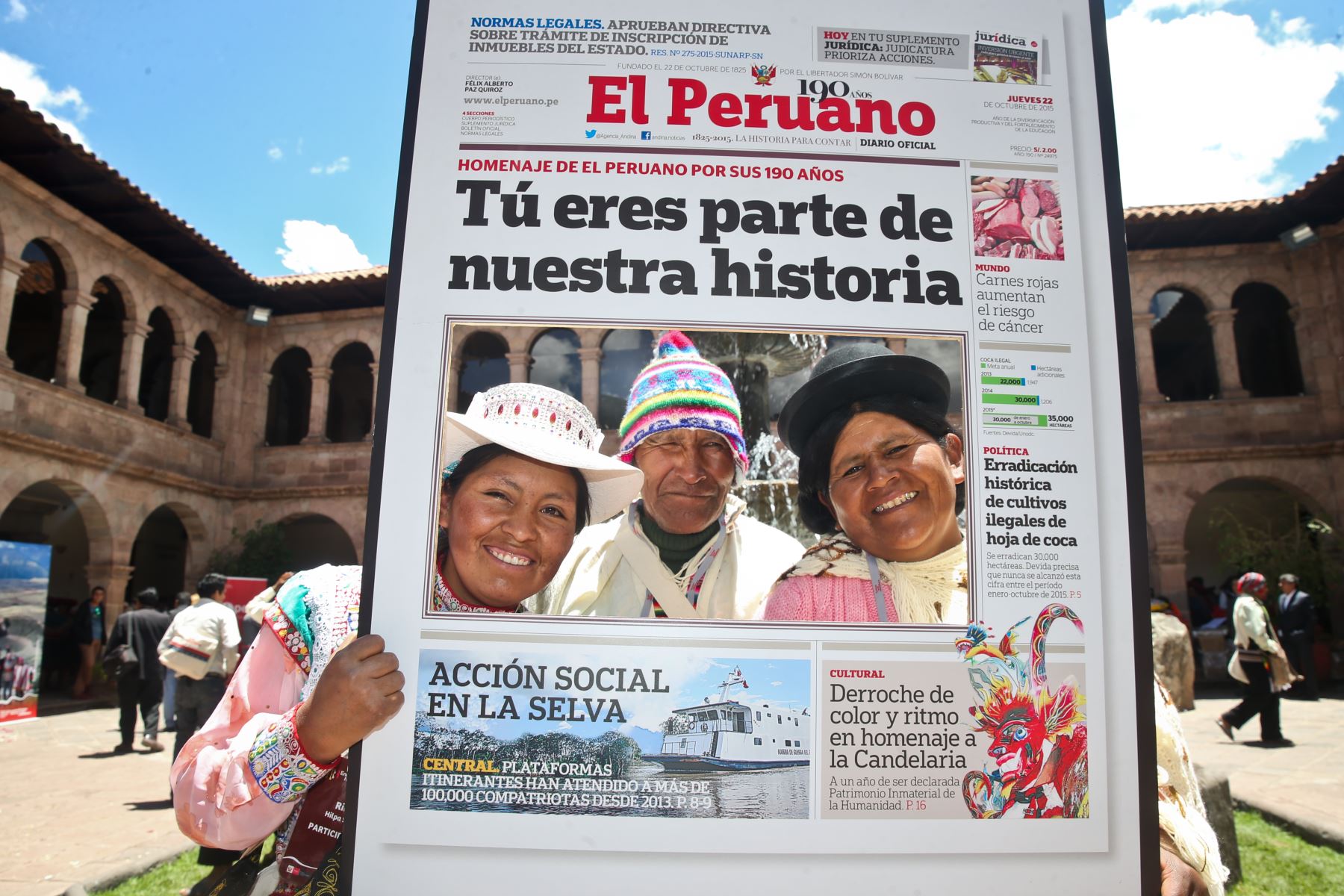 CUSCO,PERÚ-NOVIEMBRE 24. Segunda Muestra Itinerante de El Peruano en la ciudad de Cusco.Foto: ANDINA/archivo.