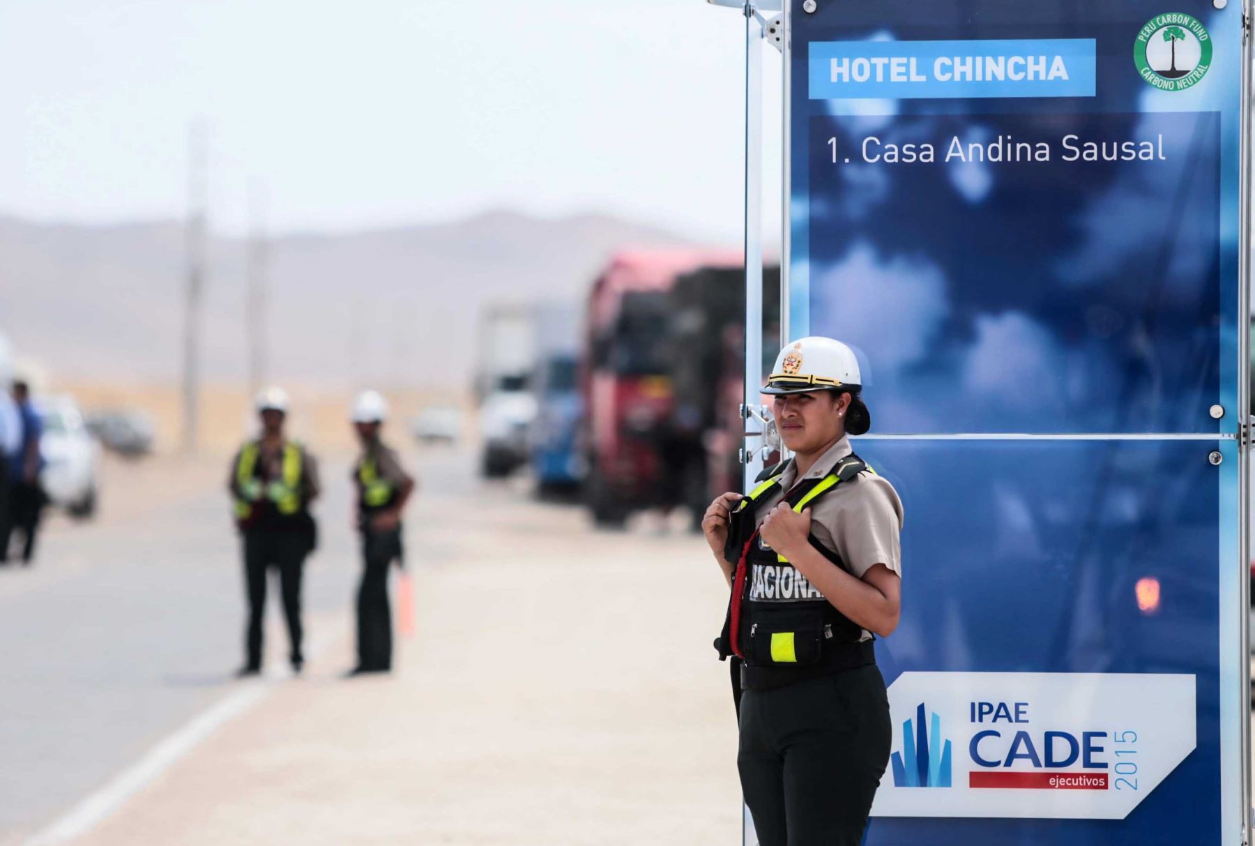 PARACAS-PERÚ, DICIEMBRE, 02. Preparativos para el CADE 2015.Foto: ANDINA/Carlos Lezama