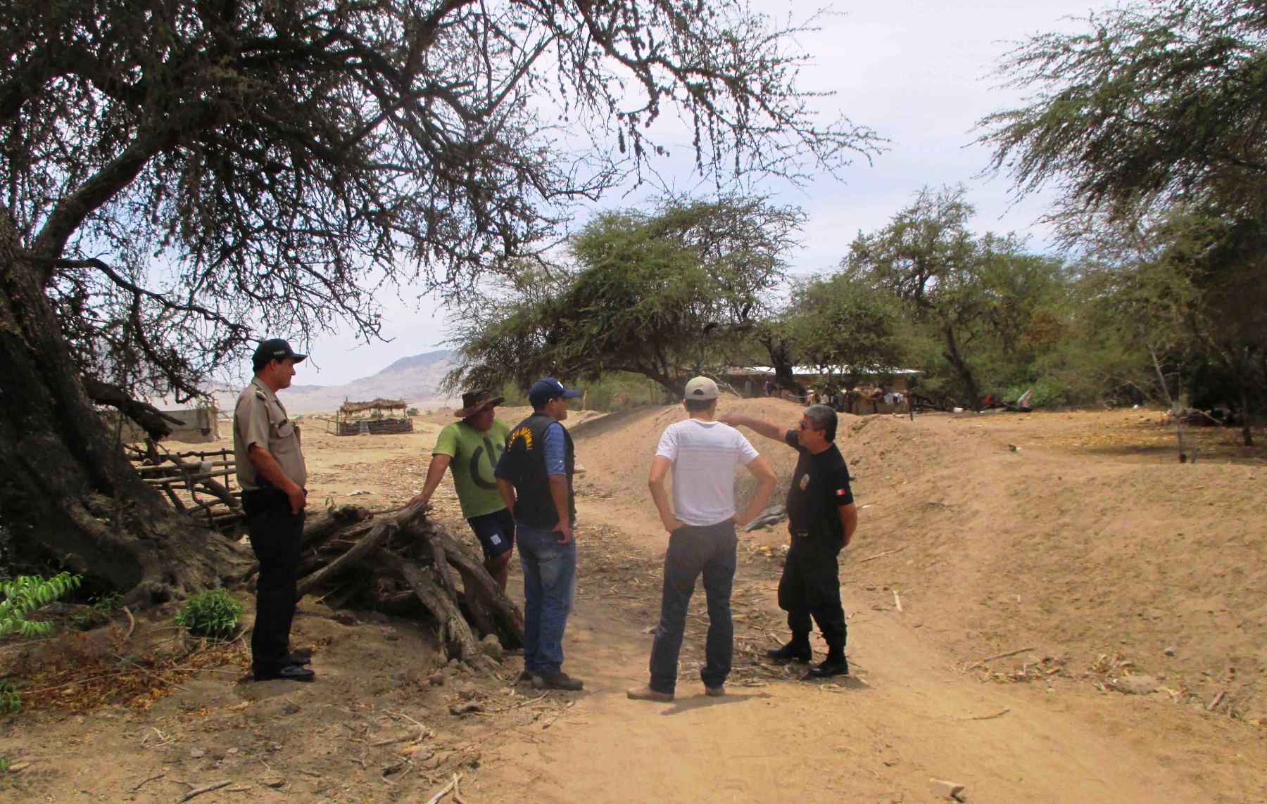 Denuncian que presuntos invasores cercaron zona arqueológica Mata Indio, ubicada en Zaña, Lambayeque. ANDINA