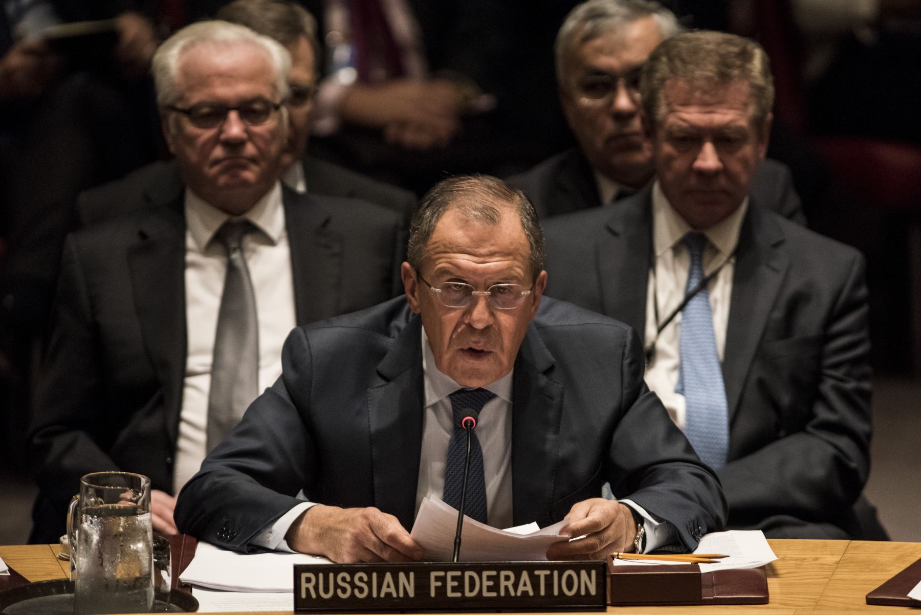 El ministro de Relaciones Exteriores de Rusia, Serguéi Lavrov, dijo que su país está dispuesto a negociar si antes Ucrania depone las armas. Foto: AFP.